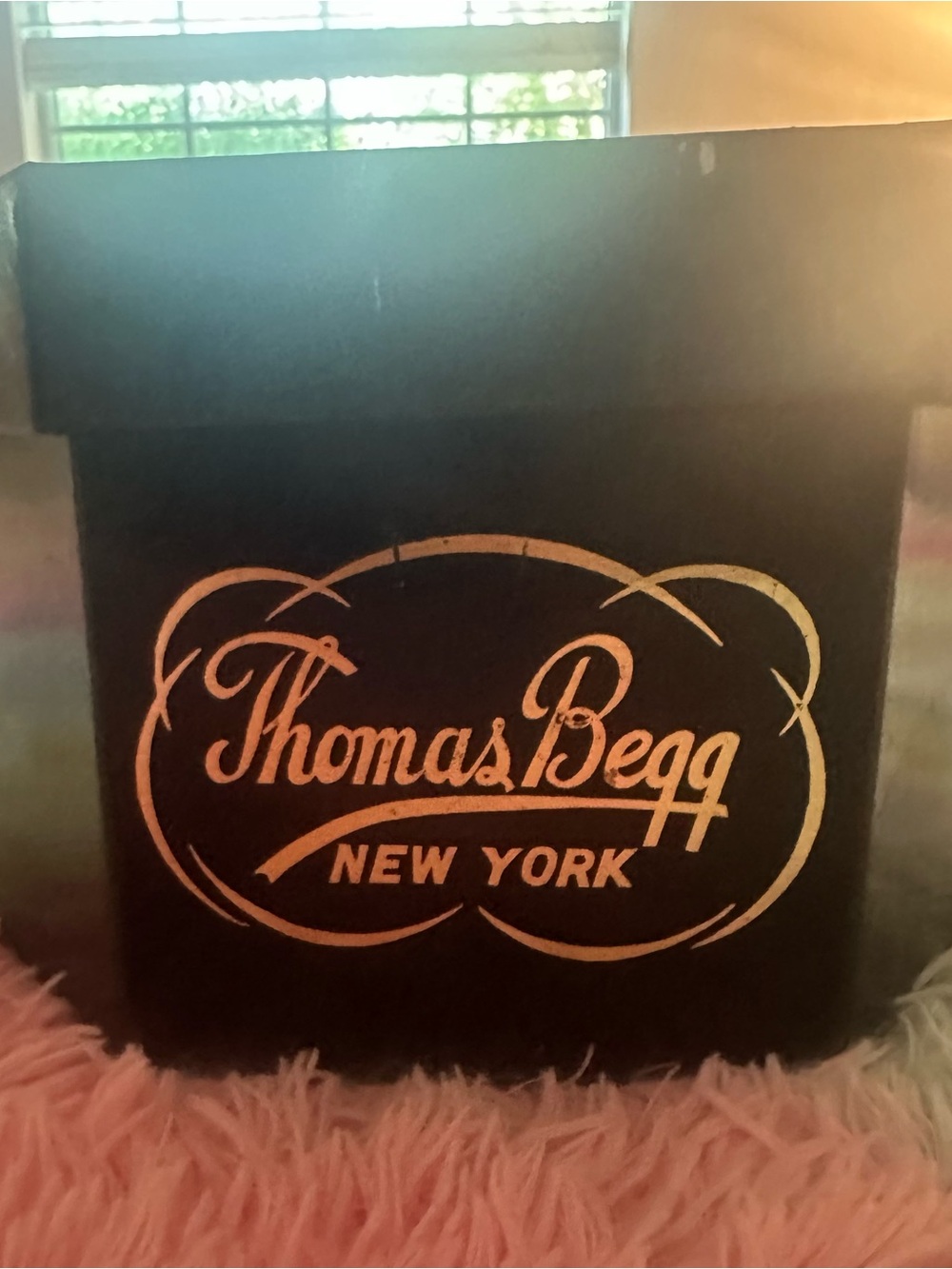 2 Thomas Begg Vintage Hats Size 7 Gray/Black w/ Feather Buckle Band